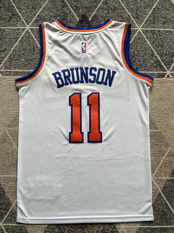 New York White Basketball Jersey #11 back view [SPMERGE:P186:back]