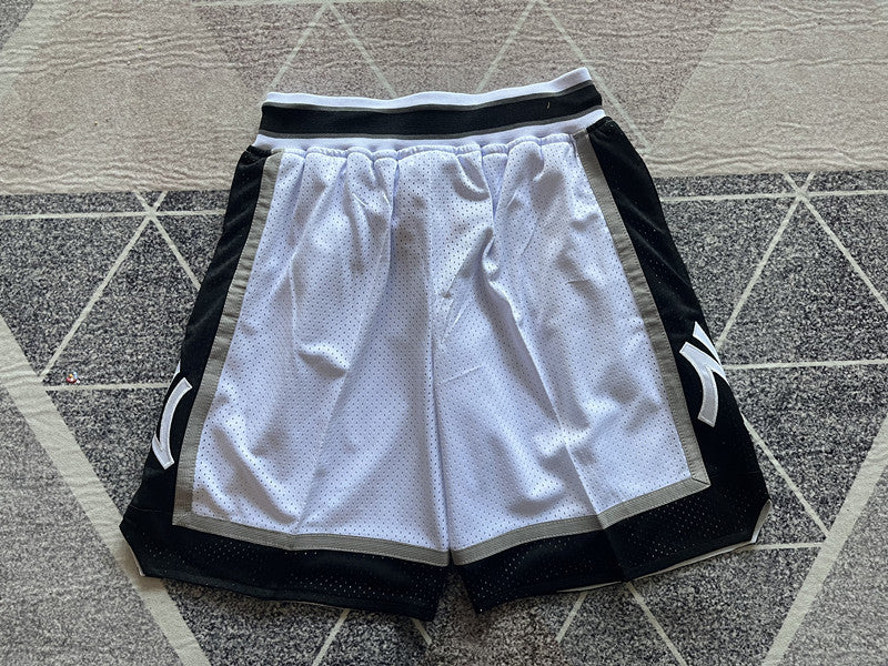 White New York Yankees premium basketball shorts, full back view