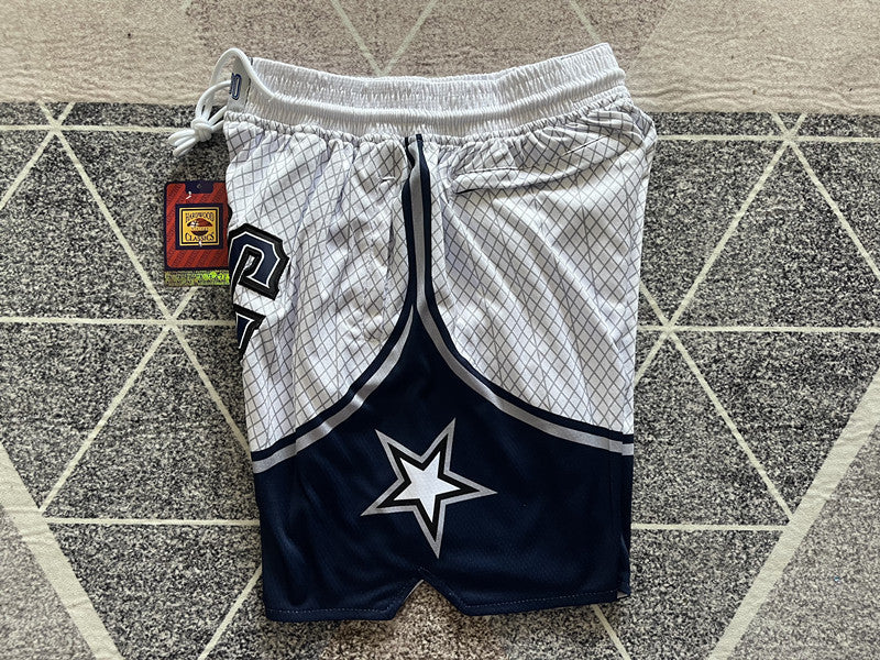 White Orlando Magic premium basketball shorts, side panel detail