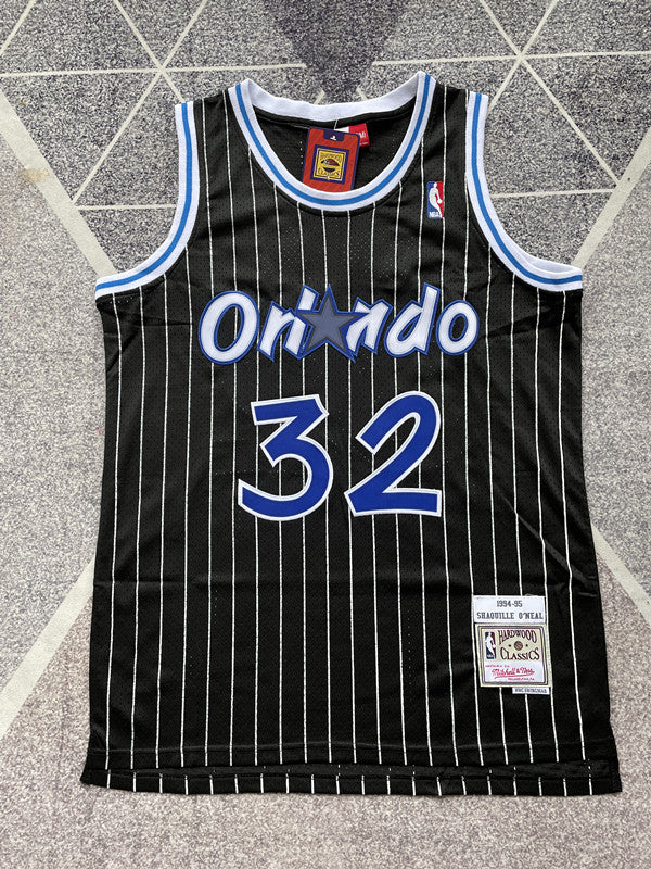 Orlando Black Retro Basketball Jersey #32 front view [SPMERGE:P334:front]