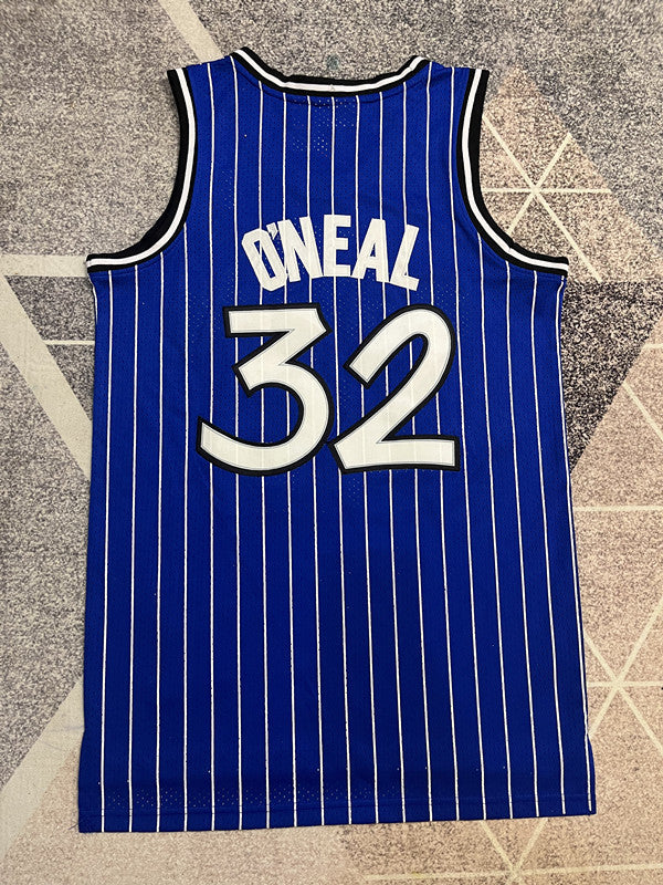 Orlando Blue Retro Basketball Jersey #32 back view [SPMERGE:P332:back]