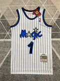 Orlando White Retro Basketball Jersey #1 front view [SPMERGE:P329:front]