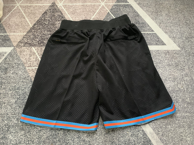 Black Palm Tree premium basketball shorts, full back view