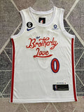 Philadelphia 2023 White Basketball Jersey #0 front view [SPMERGE:P001:front]