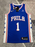 Philadelphia Blue Basketball Jersey #1 front view [SPMERGE:P002:front]