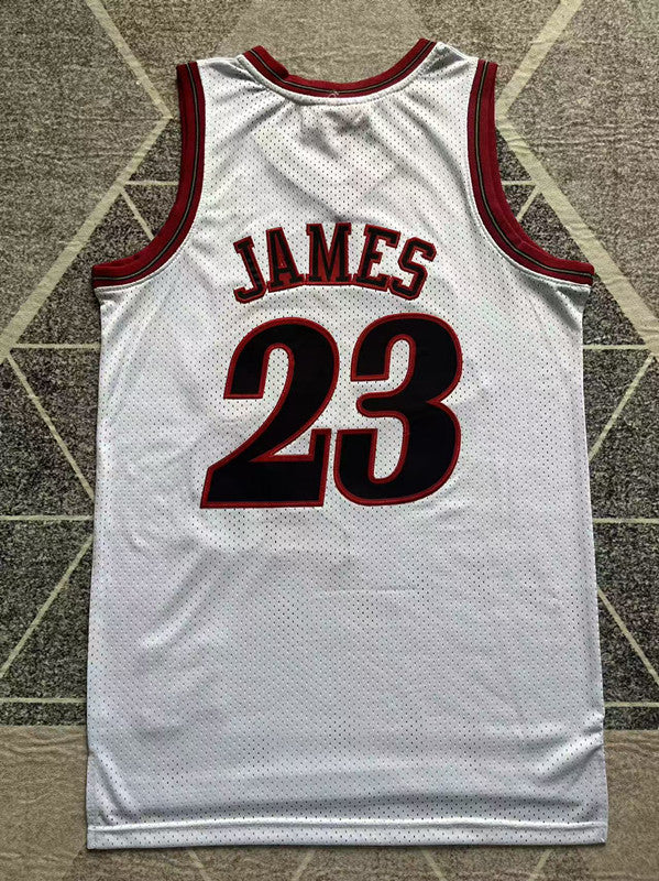 Philadelphia White Retro Basketball Jersey #23 back view [SPMERGE:P105:back]