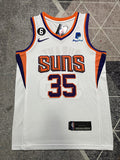 White Phoenix Suns basketball jersey, full front view