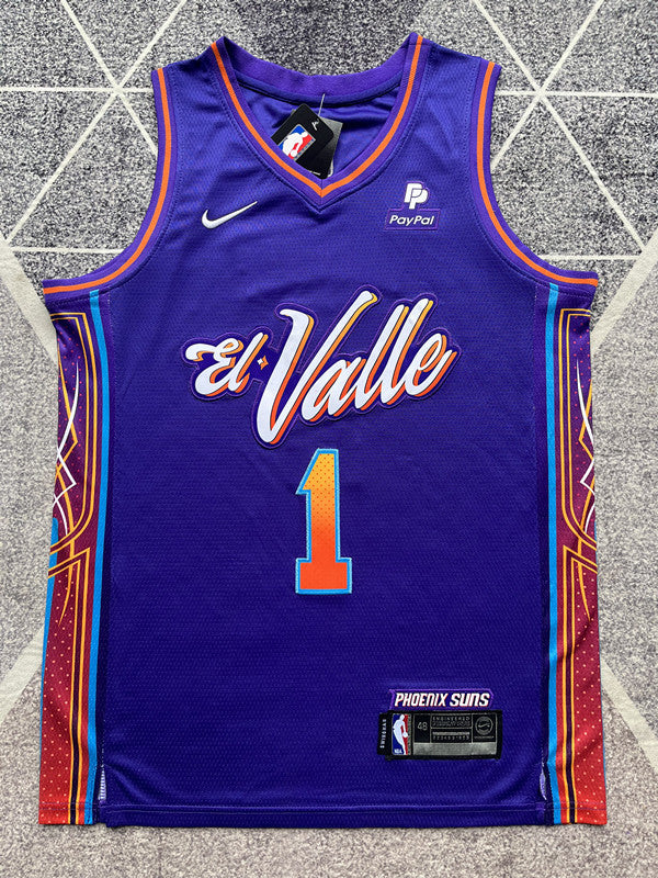 Phoenix 2024 Purple City Edition Basketball Jersey #1 front view [SPMERGE:P051:front]