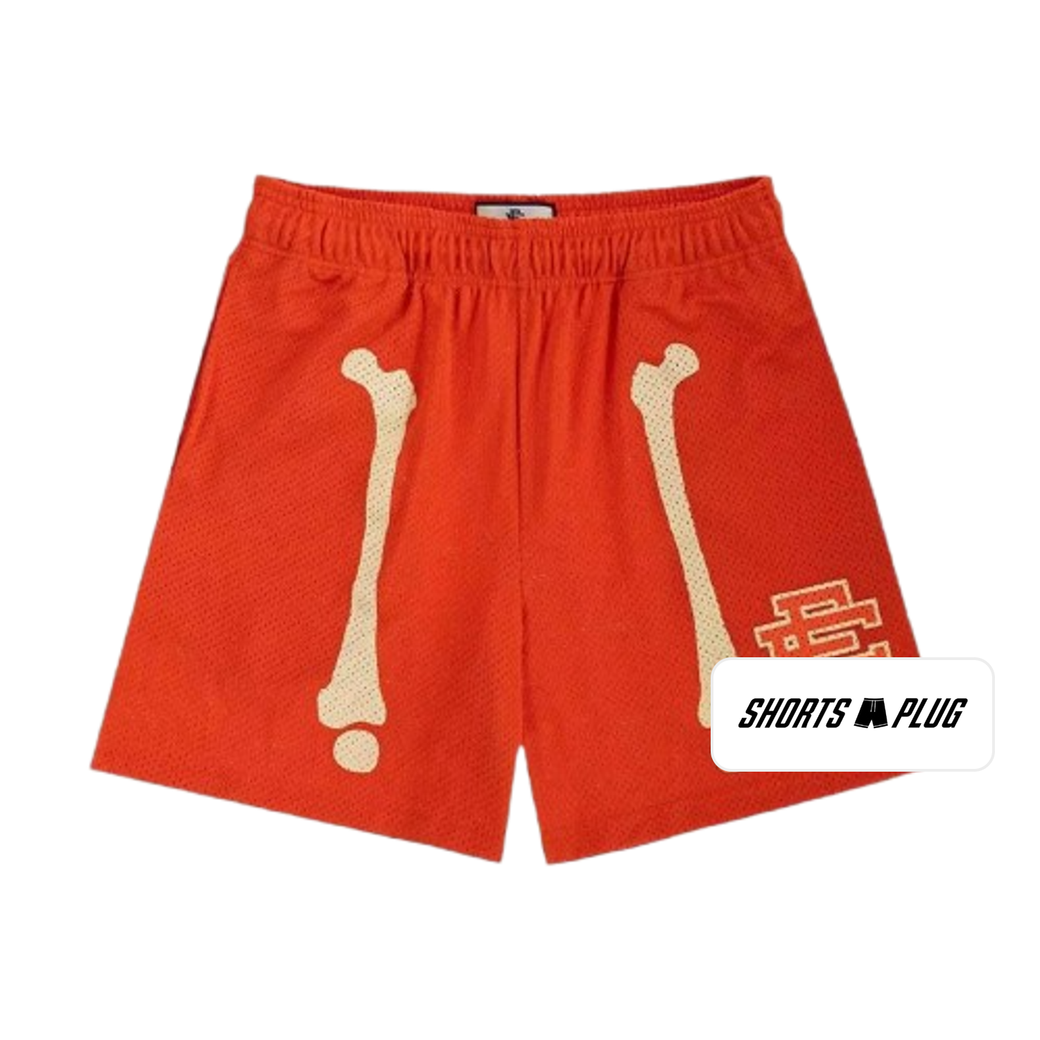 Red Bones mesh shorts - front product view