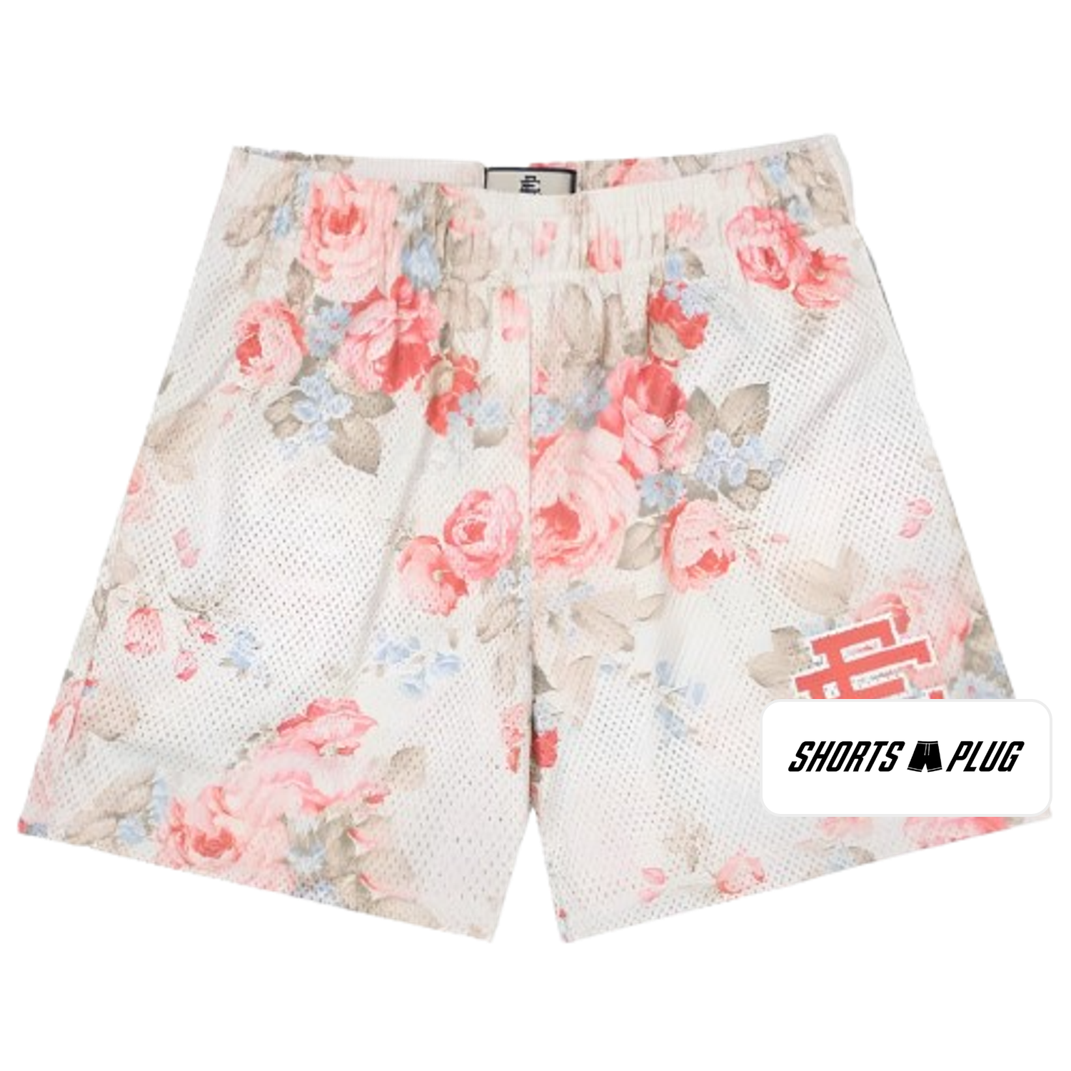Rose Garden mesh shorts - front product view