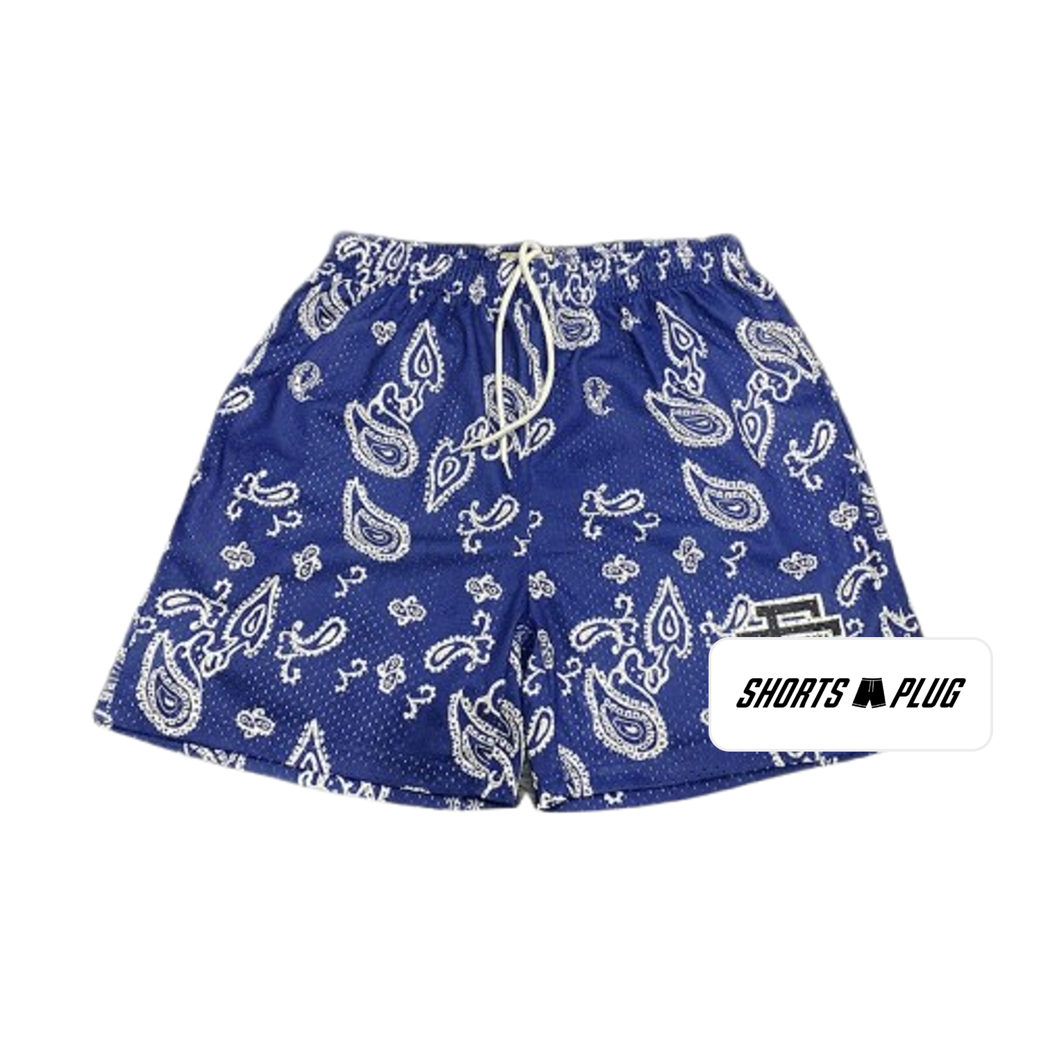 Royal Bandana mesh shorts - front product view