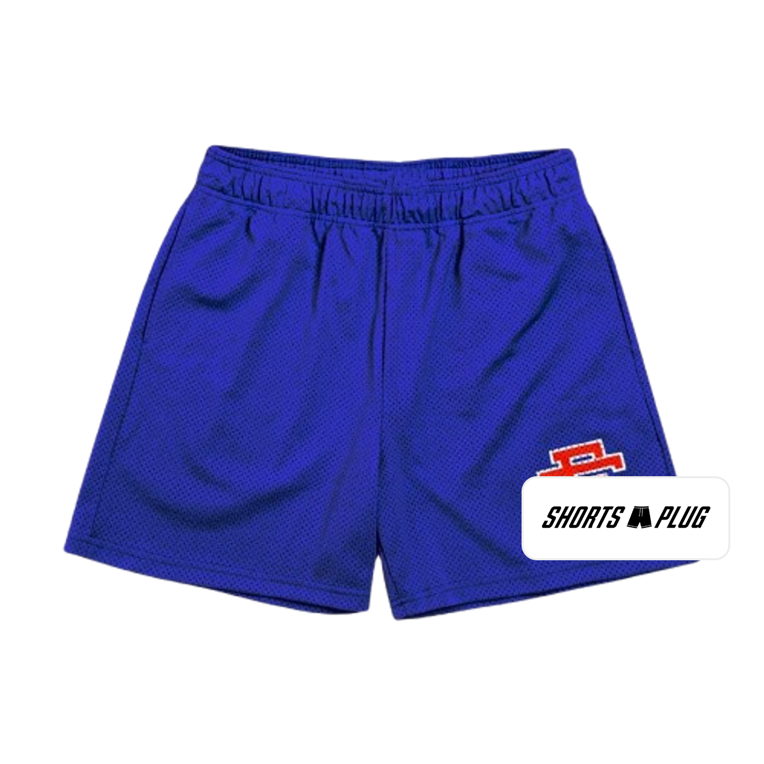 Royal Blue mesh shorts - front product view