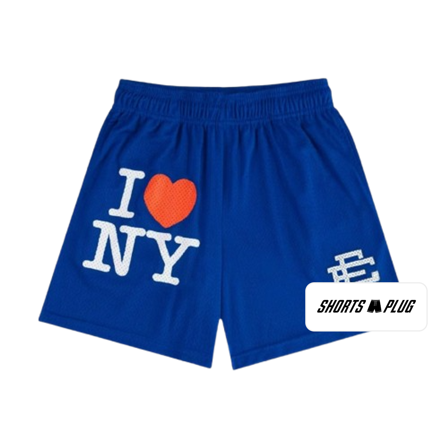 Royal I Love NY mesh shorts - front product view