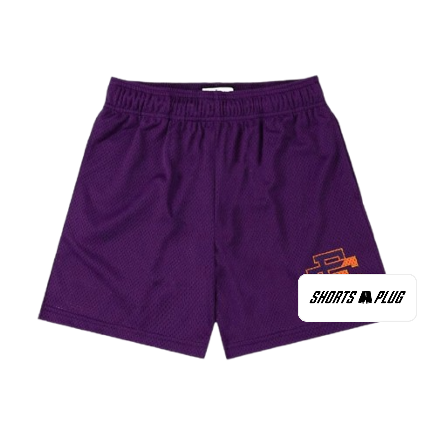 Royal Purple mesh shorts - front product view