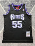 Black Sacramento Kings basketball jersey, full front view