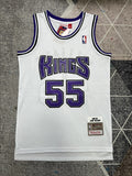 White Sacramento Kings basketball jersey, full front view