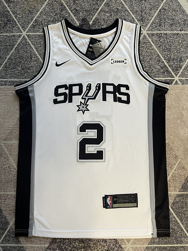 San Antonio White Basketball Jersey #2 front view [SPMERGE:P323:front]