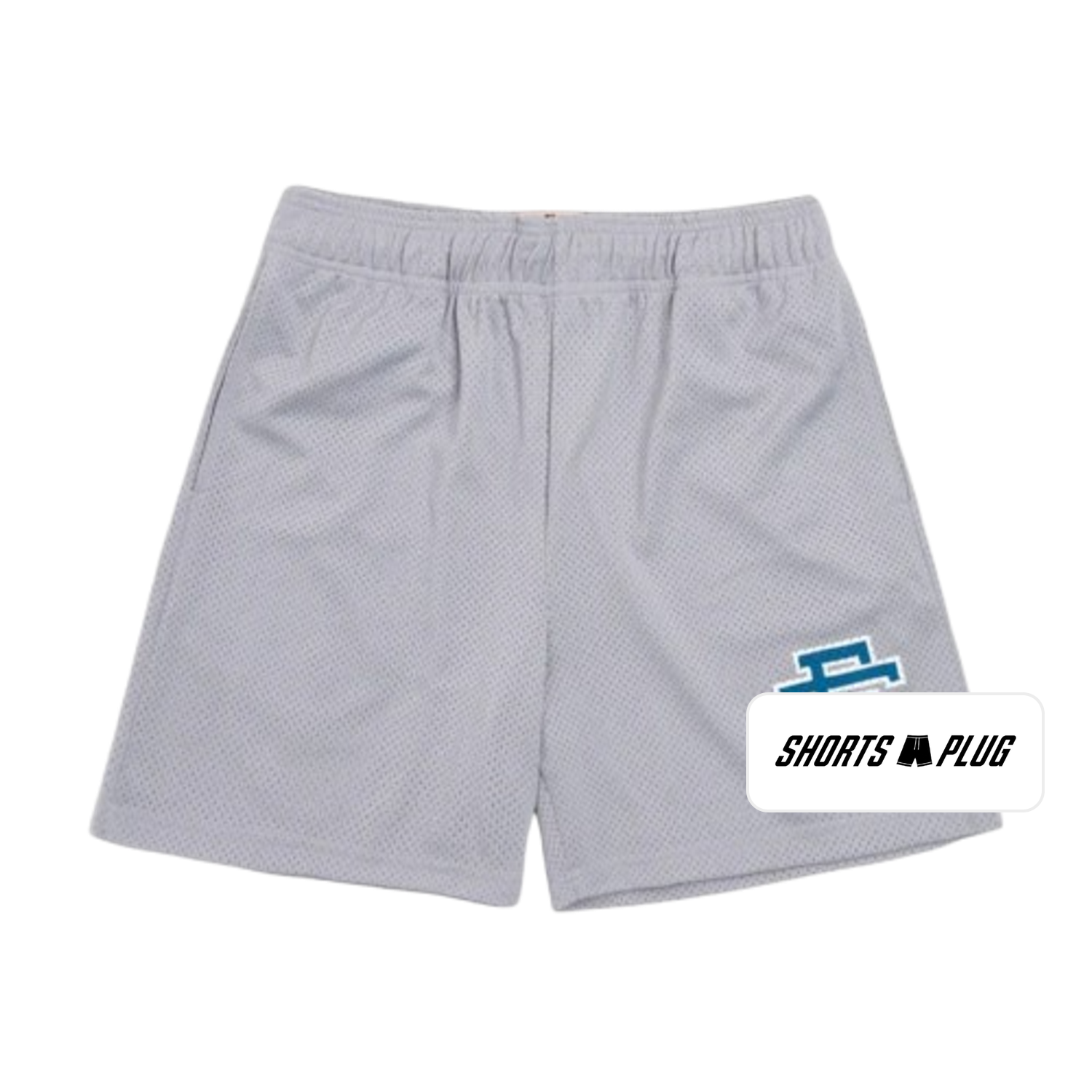Silver Lilac mesh shorts - front product view