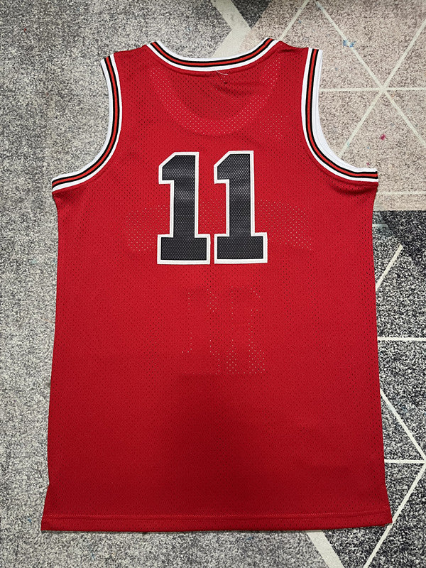 Slam Dunk Red Basketball Jersey #11 back view [SPMERGE:P267:back]