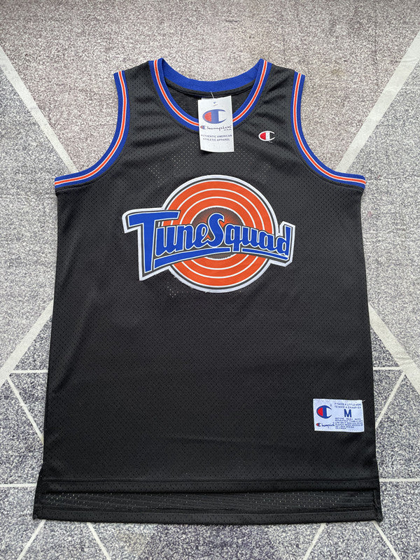 Black Space Jam basketball jersey, full front view