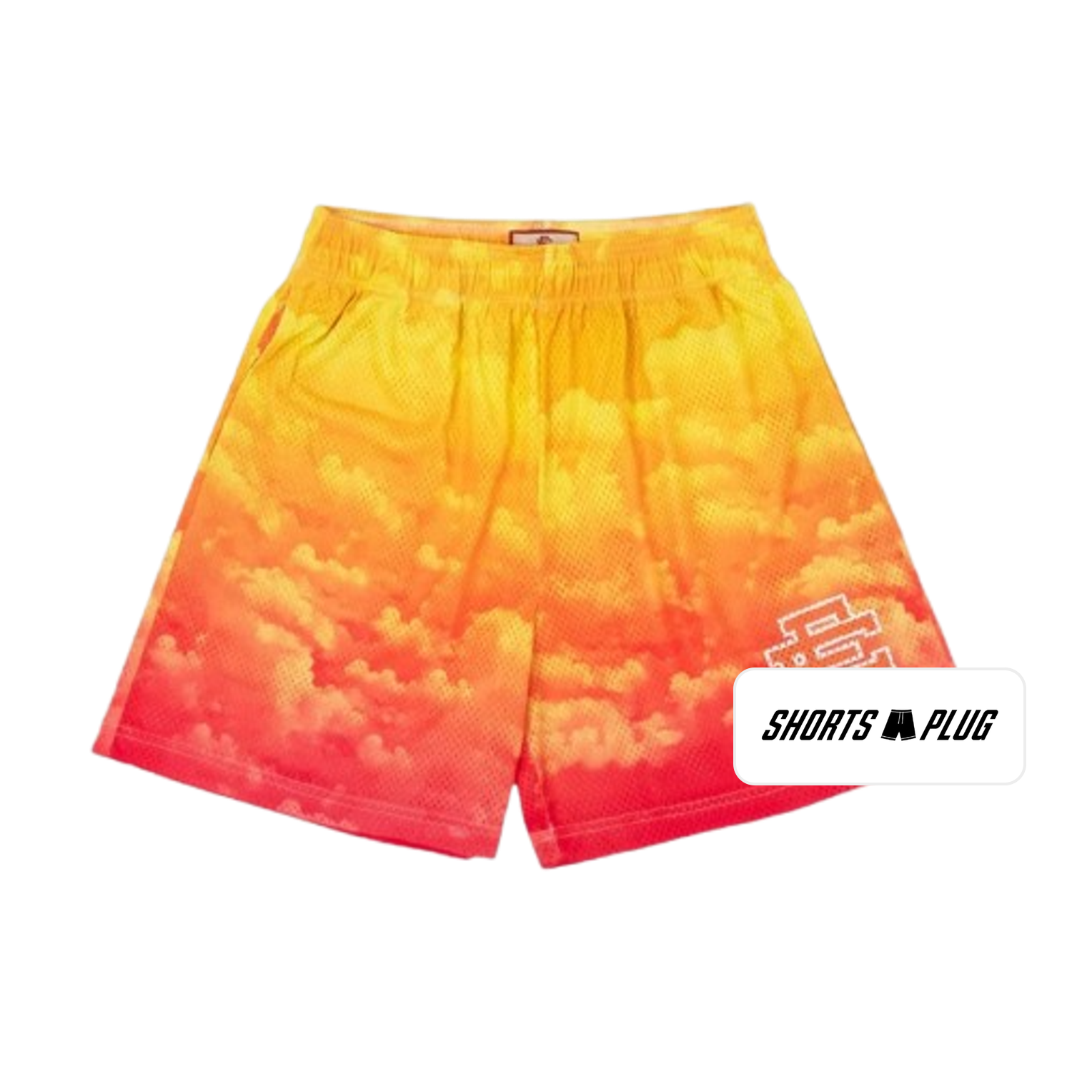 Sunset Fade mesh shorts - front product view