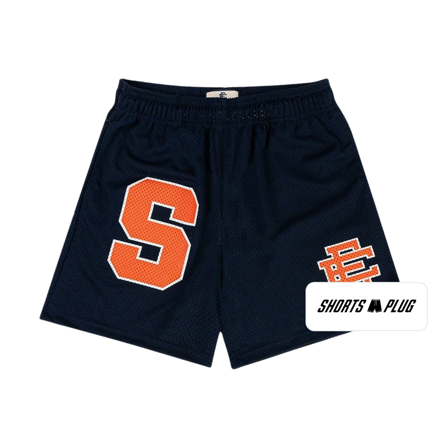 Syracuse Navy mesh shorts - front product view