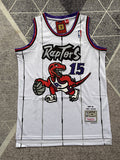 Toronto White Retro Basketball Jersey #15 front view [SPMERGE:P295:front]
