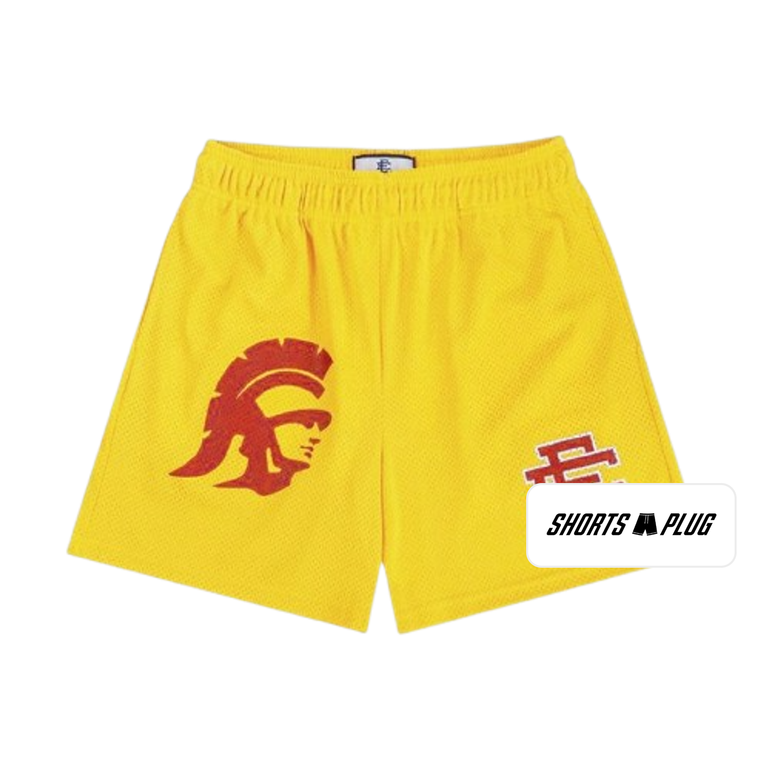Trojan Gold mesh shorts - front product view