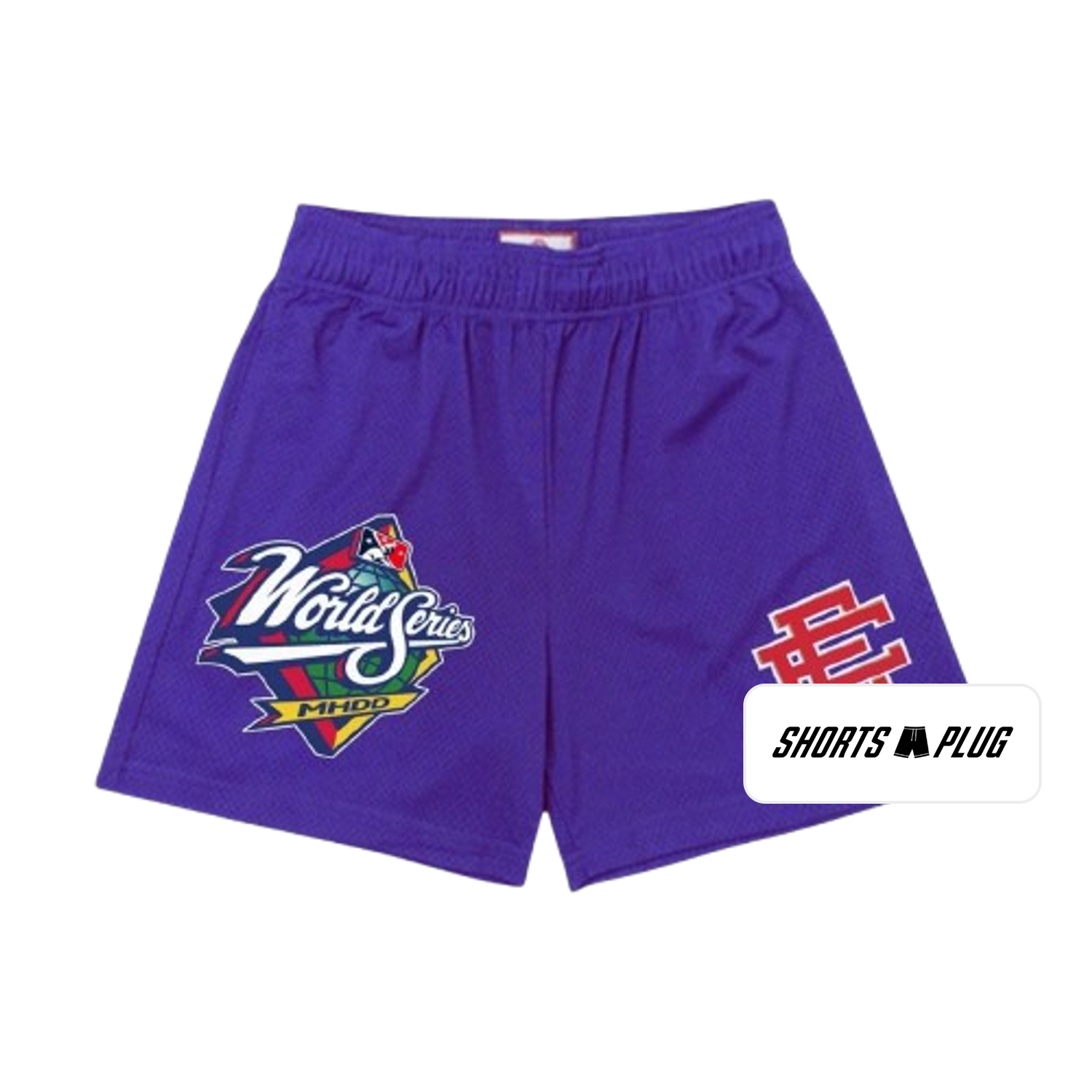 Violet World Series mesh shorts - front product view