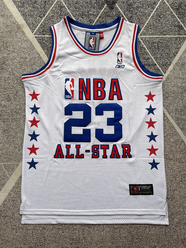 White Washington Wizards basketball jersey, full front view