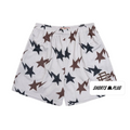 White Starfield mesh shorts - front product view